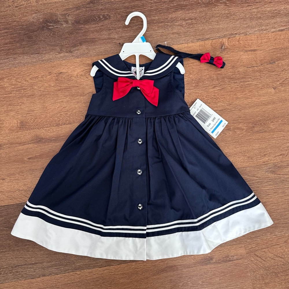 NWT 24 Months Good Lad Navy Blue Dress Set